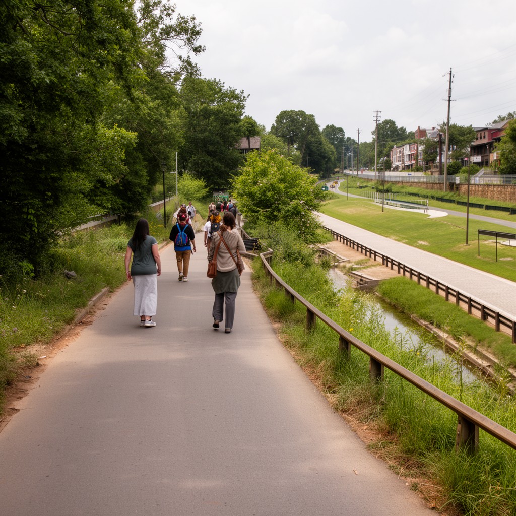 AI-generated illustration of Westside Trail