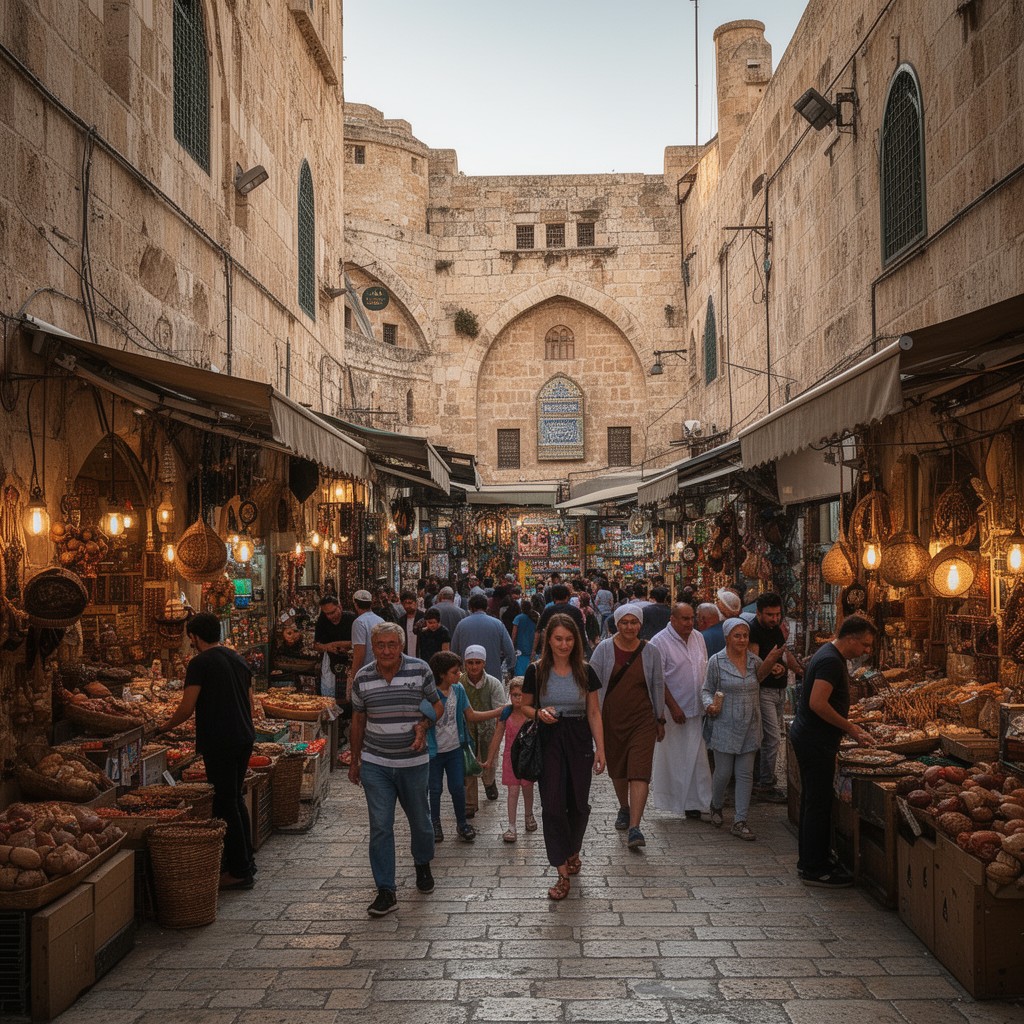 AI-generated illustration of Muslim Quarter