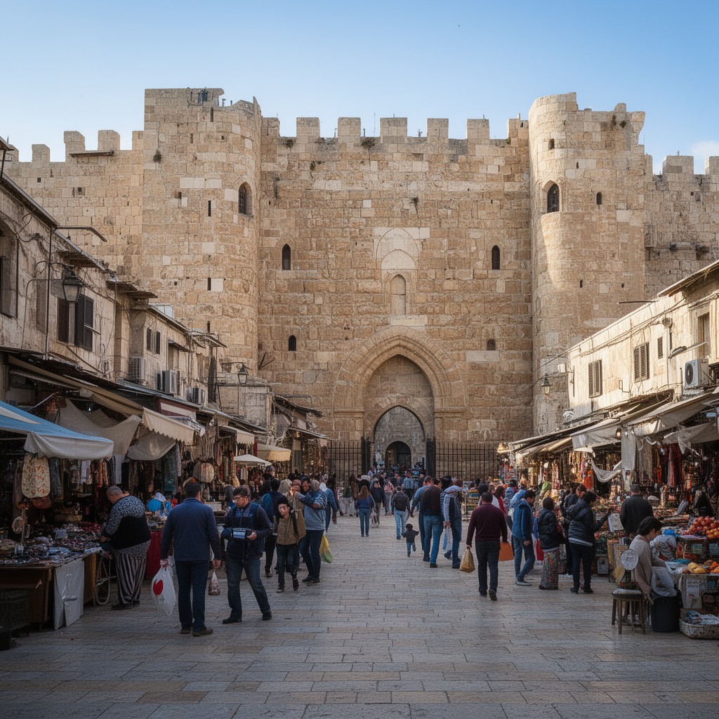 AI-generated illustration of Damascus Gate