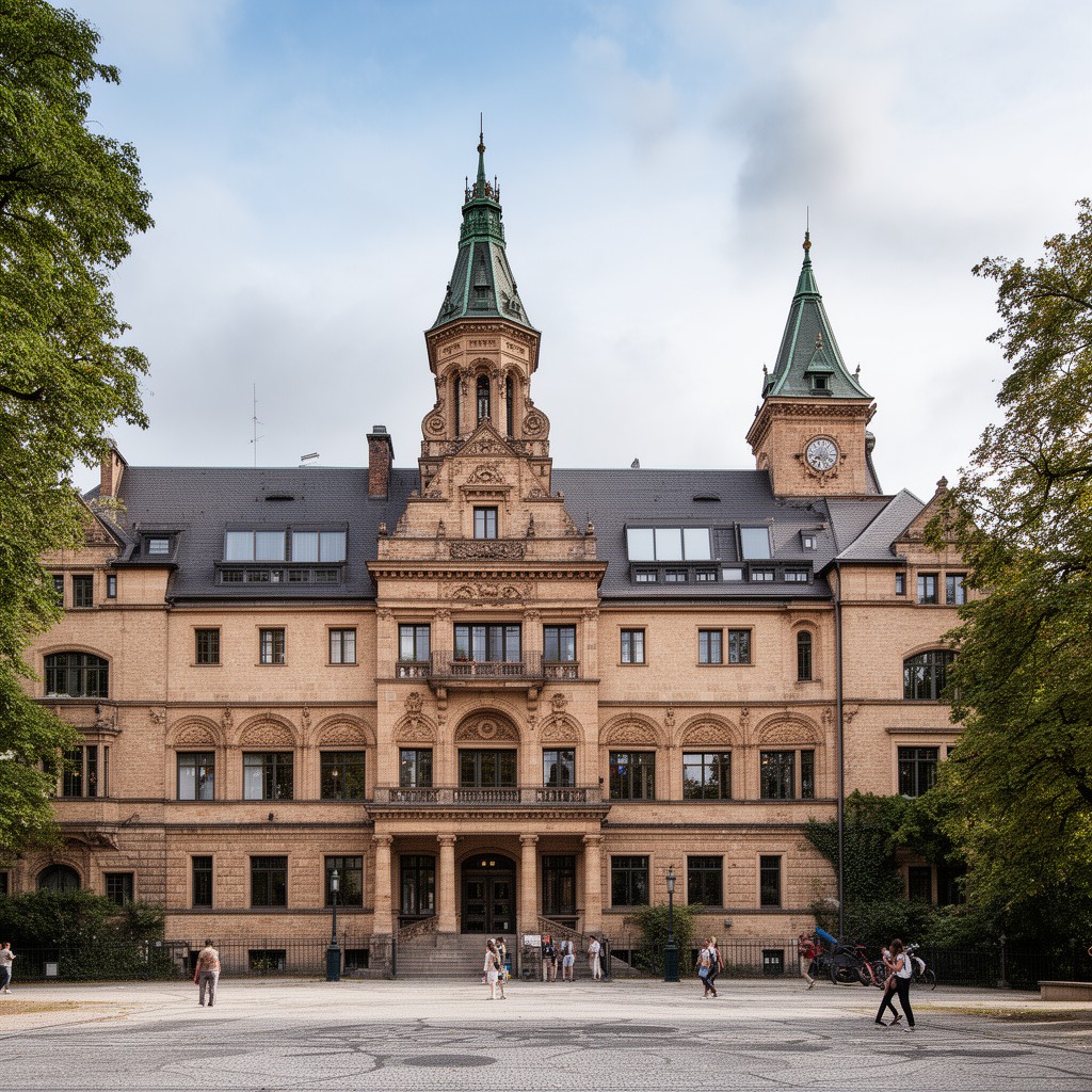 AI-generated illustration of Rathaus Zehlendorf