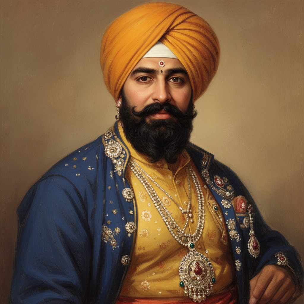 AI-generated illustration of Kharak Singh