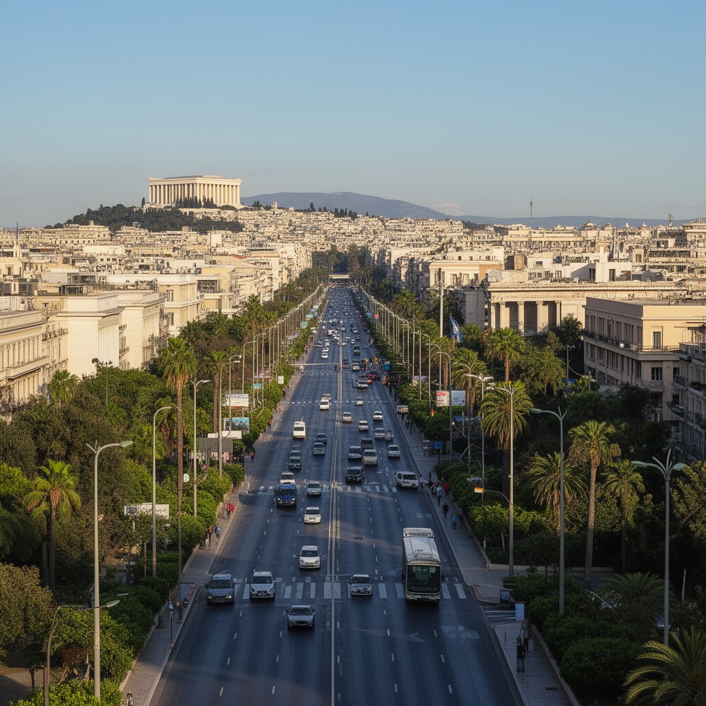 AI-generated illustration of Vasilissis Sofias Avenue