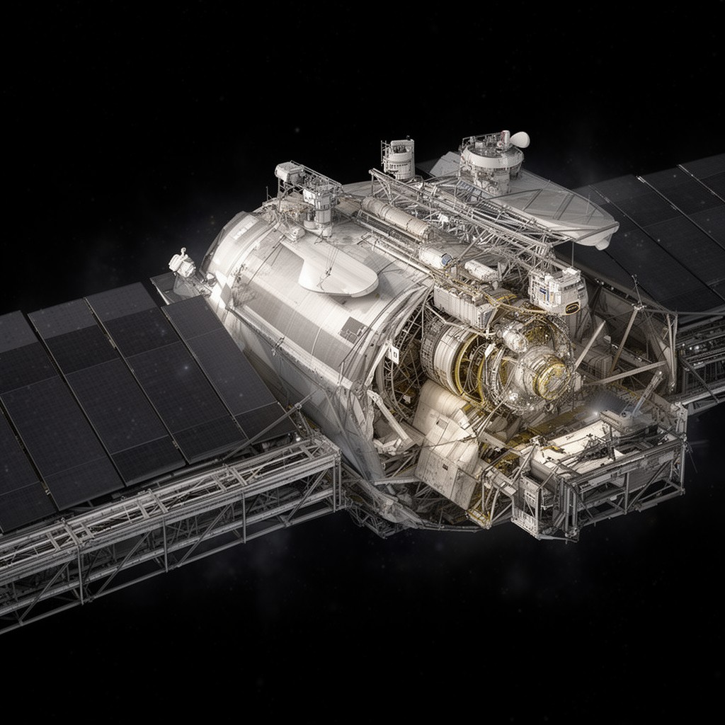 AI-generated illustration of Herschel Space Observatory