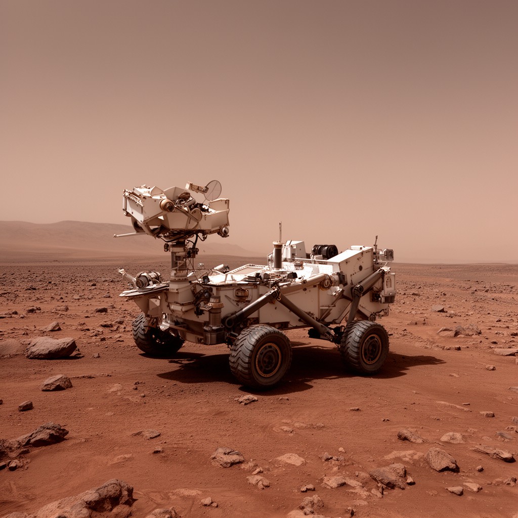 AI-generated illustration of Mars Exploration Program