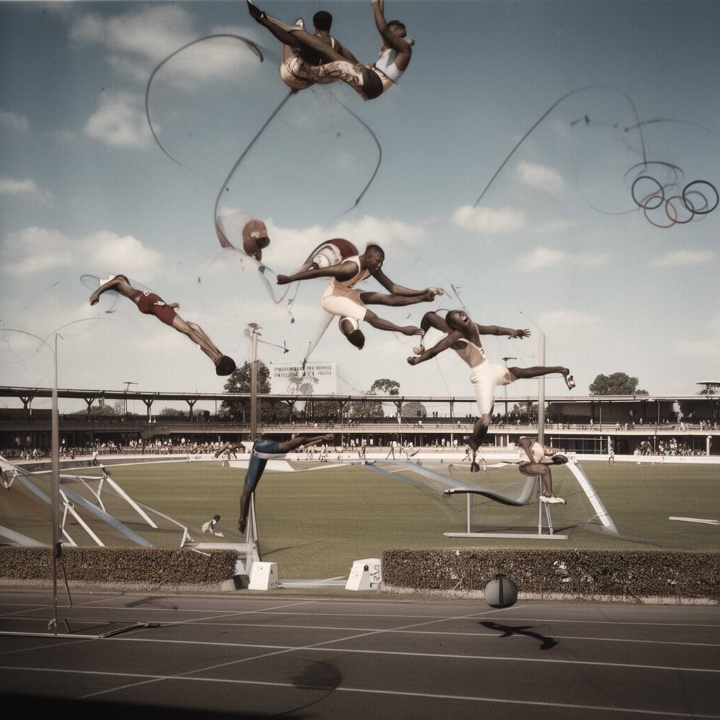 AI-generated illustration of 1956 Summer Olympics