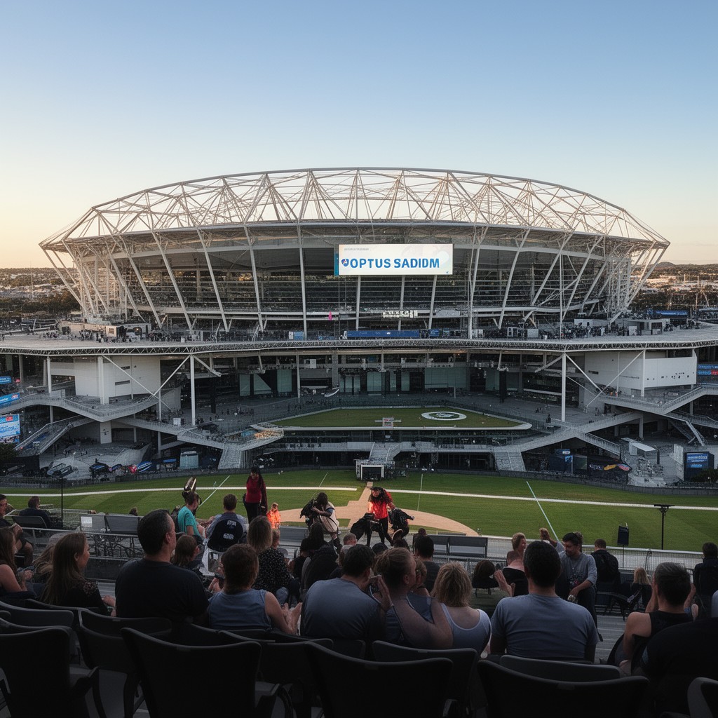 AI-generated illustration of Optus Stadium
