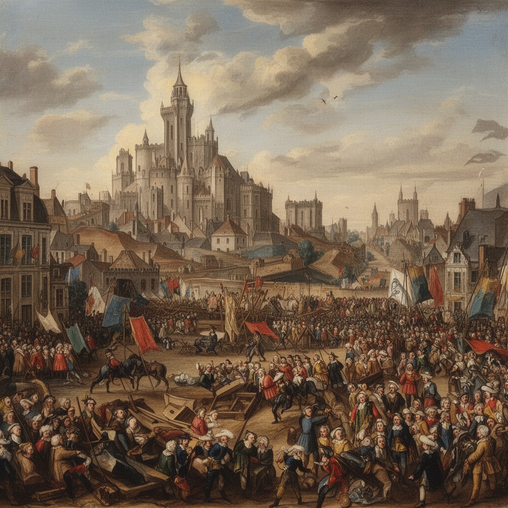 AI-generated illustration of Siege of Lille (1667)