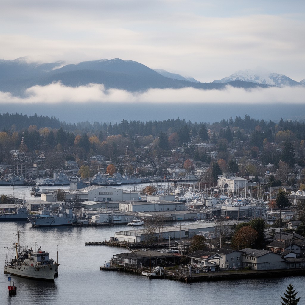 AI-generated illustration of Esquimalt, Canada