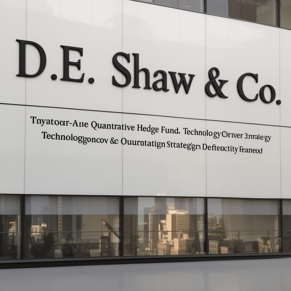 AI-generated illustration of D. E. Shaw & Co.