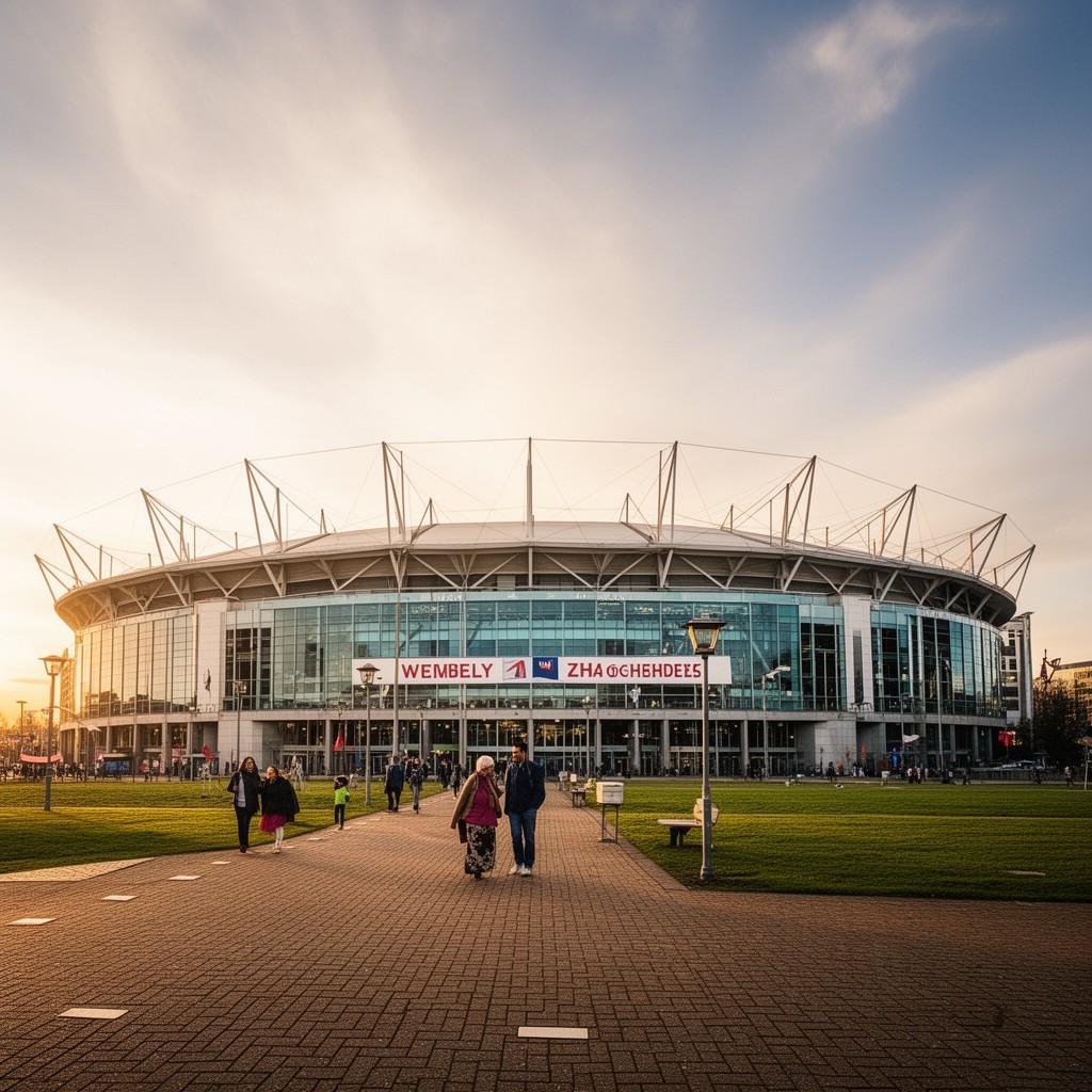 AI-generated illustration of Wembley