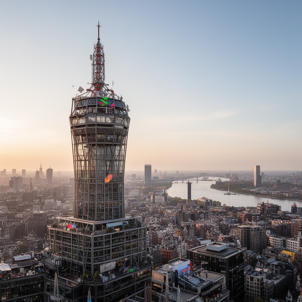 AI-generated illustration of A’DAM Tower