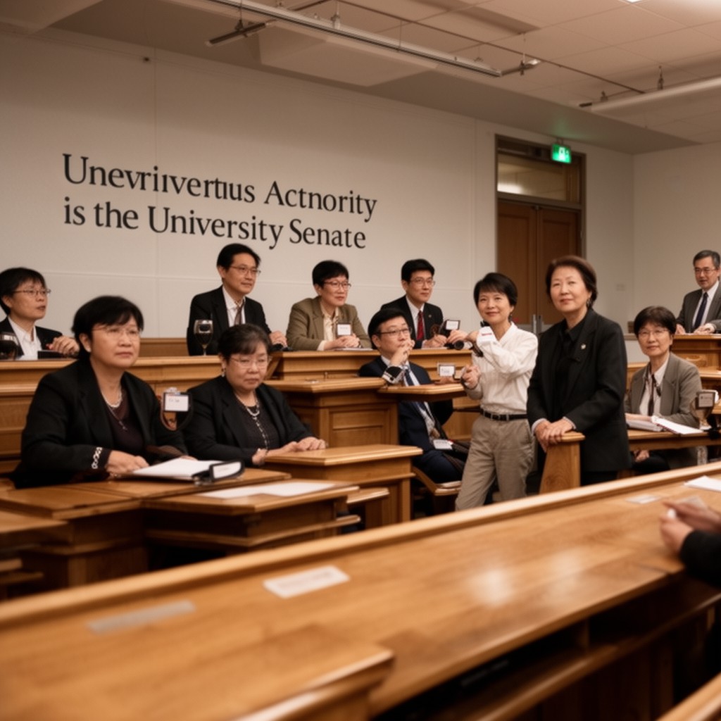 AI-generated illustration of University Senate