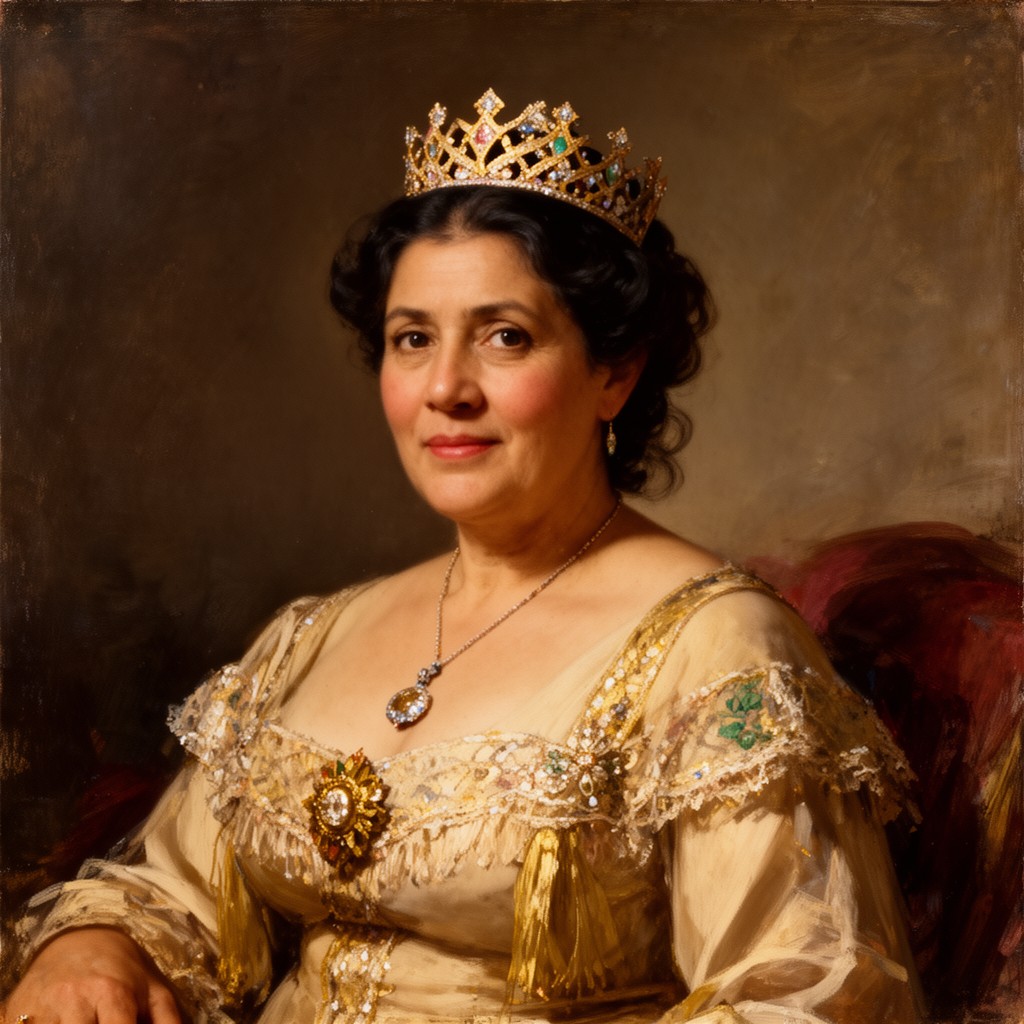 AI-generated illustration of Queen Kapiolani