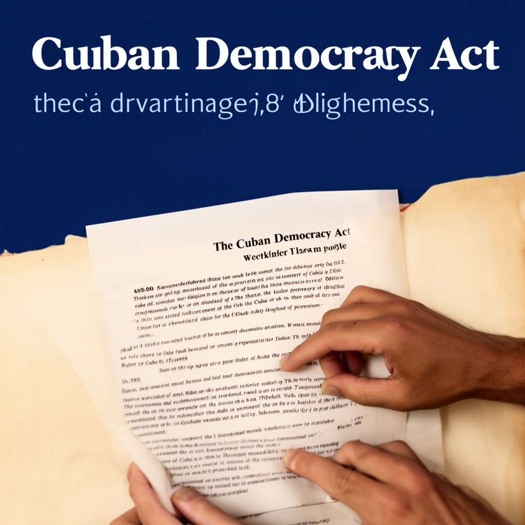 AI-generated illustration of Cuban Democracy Act