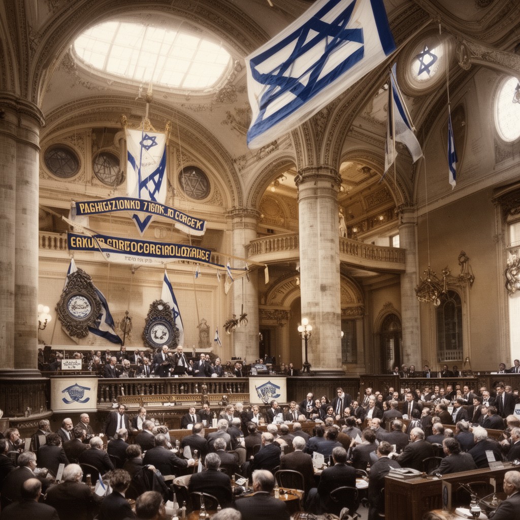 AI-generated illustration of Second Zionist Congress