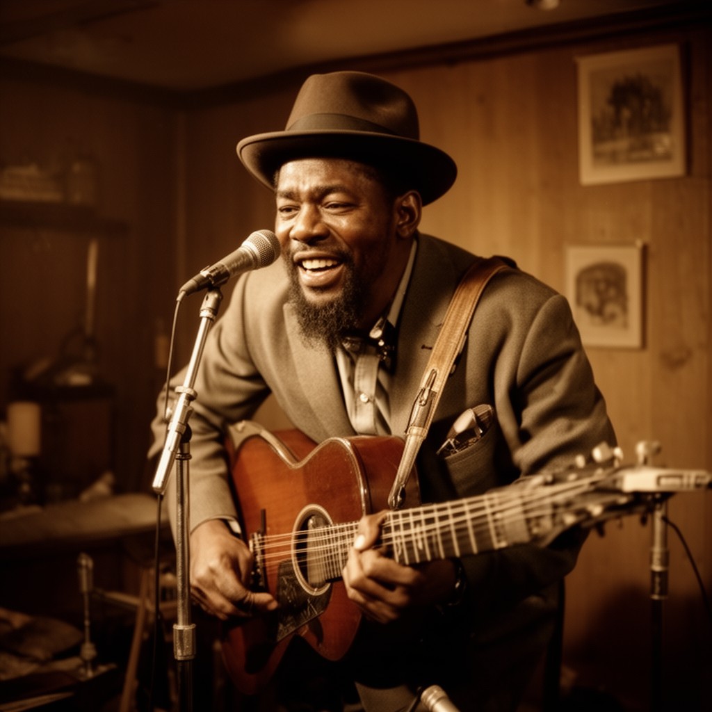 AI-generated illustration of Howlin' Wolf