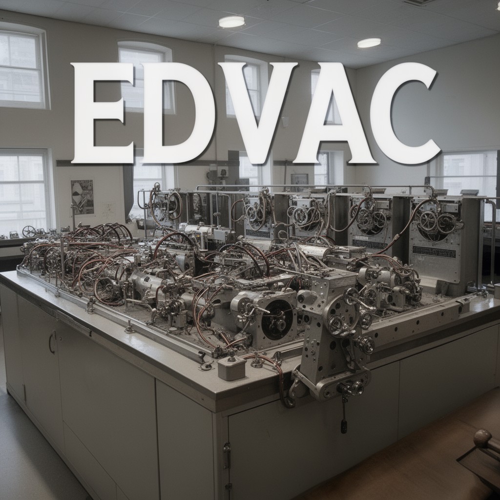 AI-generated illustration of EDVAC