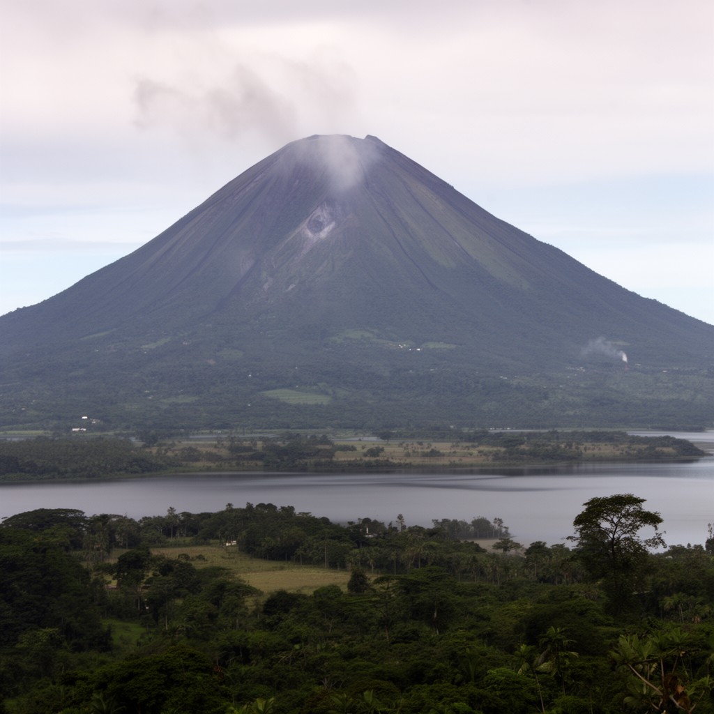 AI-generated illustration of Concepción Volcano