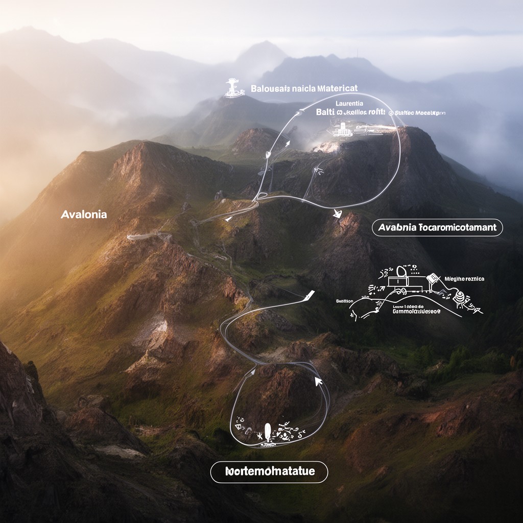 AI-generated illustration of Avalonia microcontinent