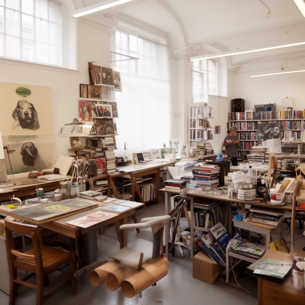 AI-generated illustration of Slade School of Fine Art