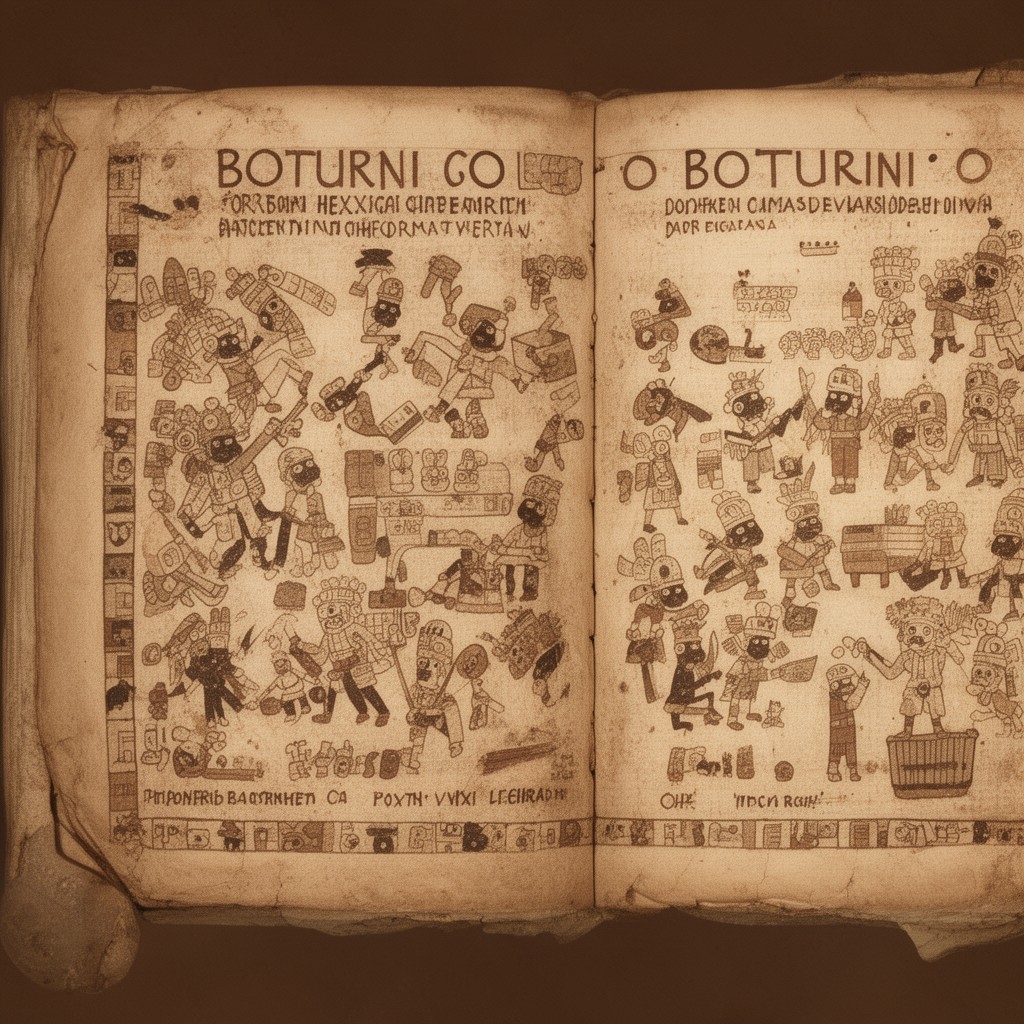 AI-generated illustration of Codex Boturini