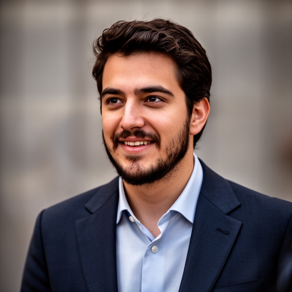 AI-generated illustration of Gabriel Boric