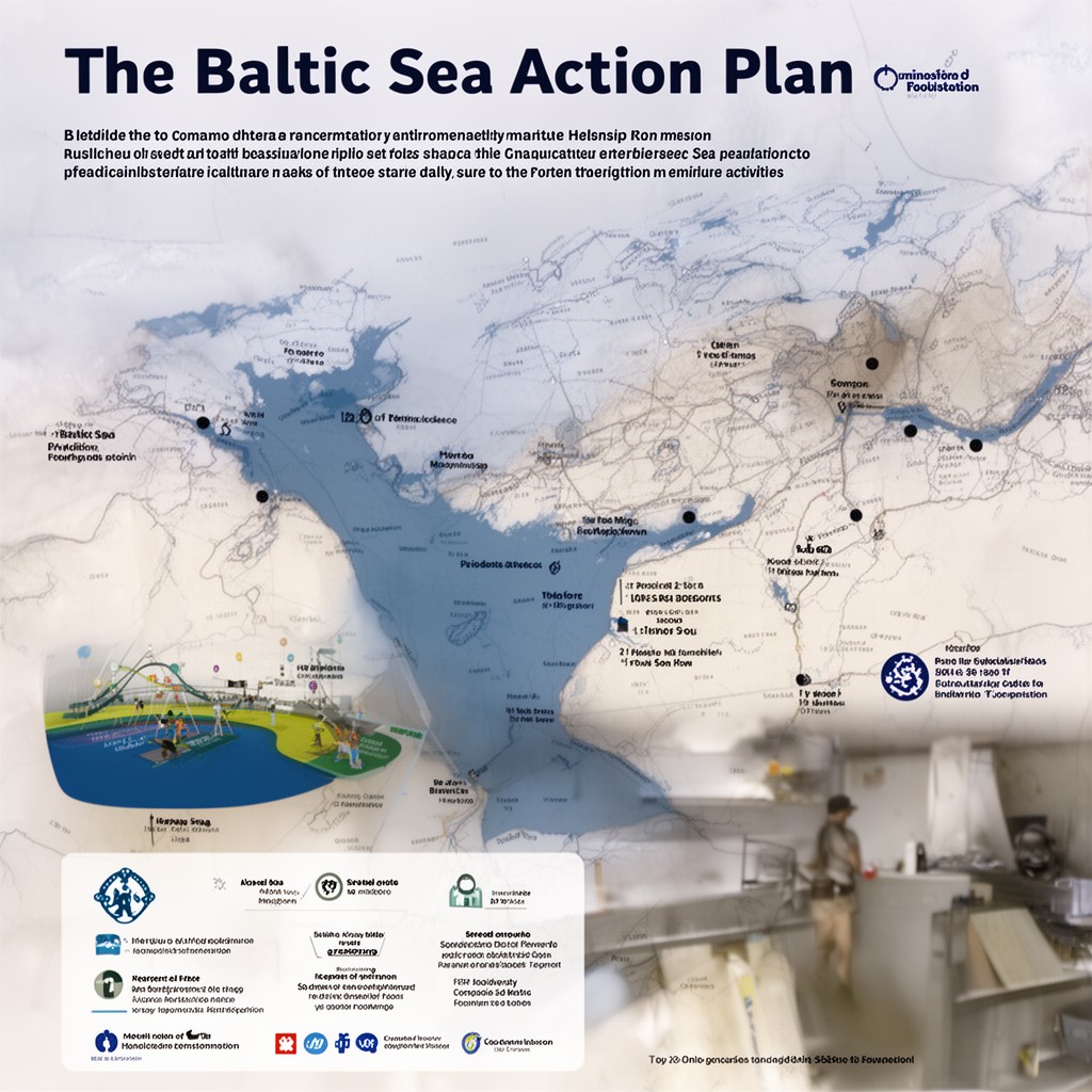AI-generated illustration of Baltic Sea Action Plan