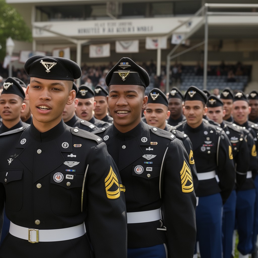 AI-generated illustration of Army Cadets