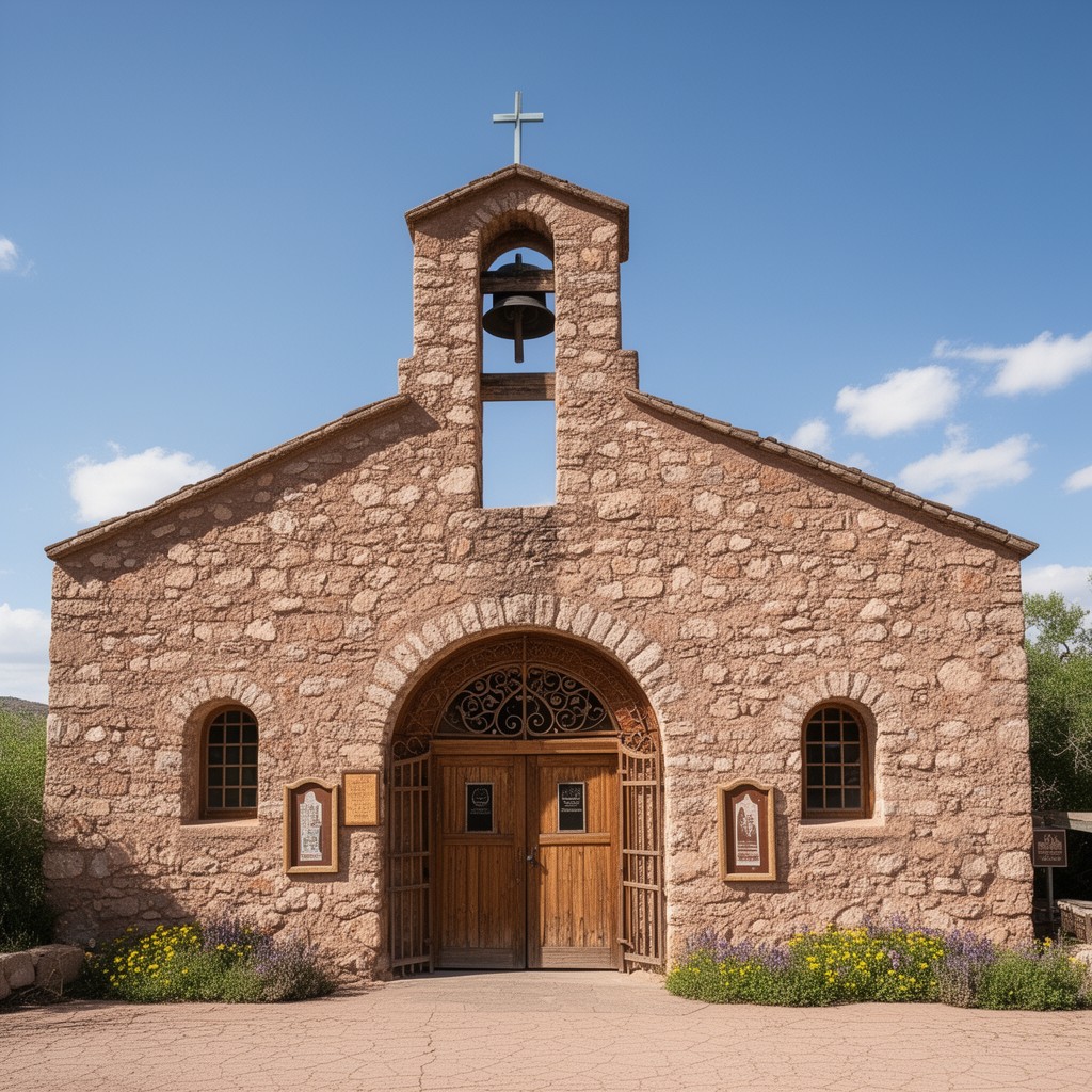 AI-generated illustration of El Santuario de Chimayó