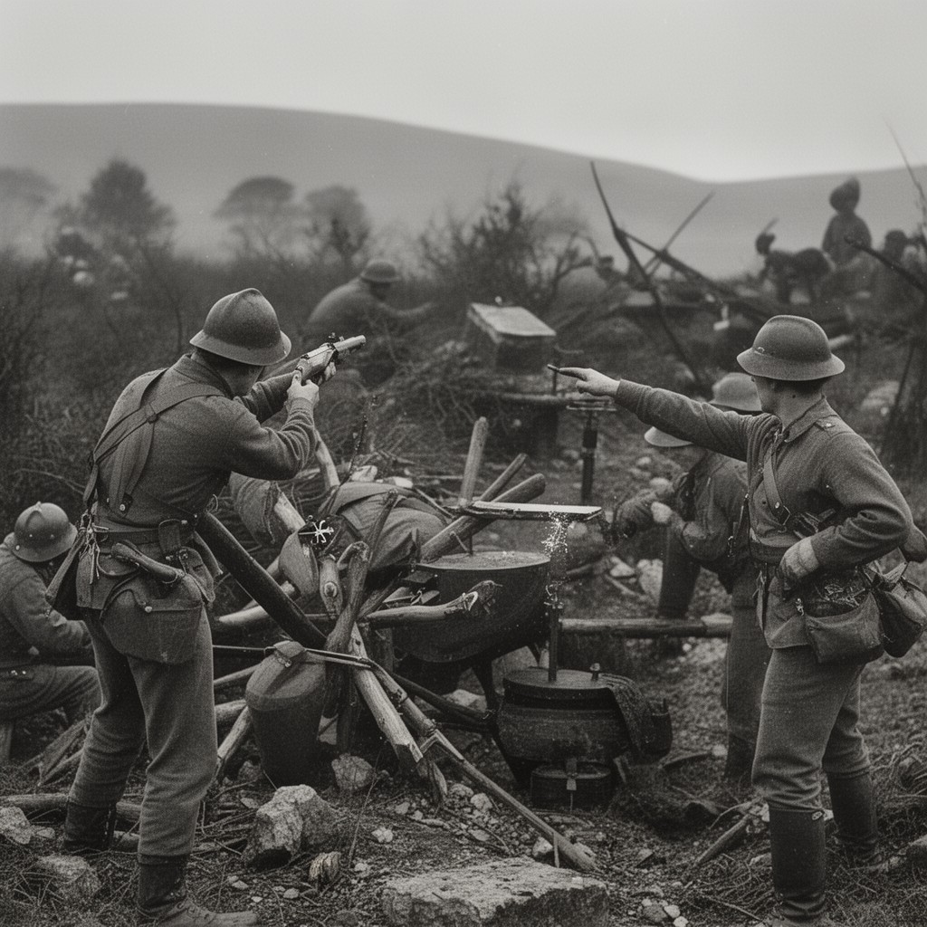 AI-generated illustration of Soloheadbeg ambush
