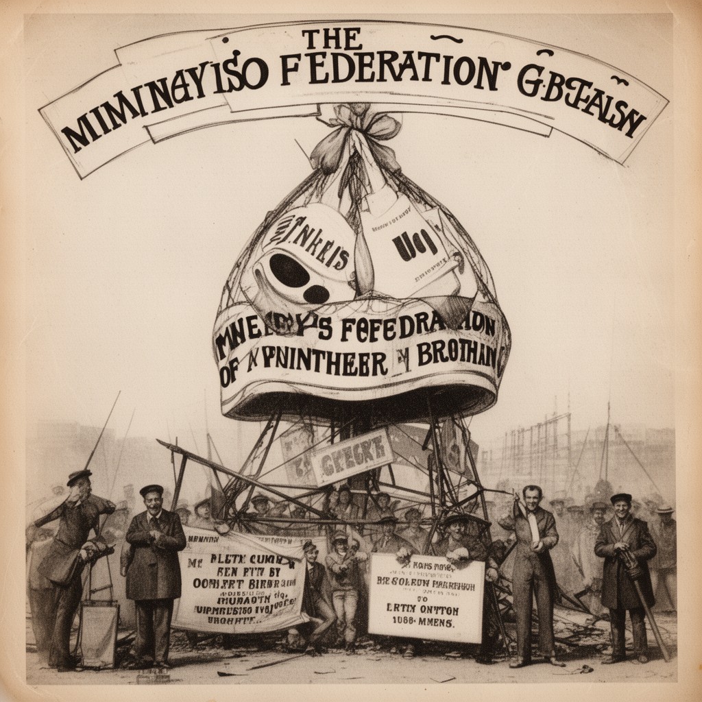 AI-generated illustration of Miners' Federation of Great Britain