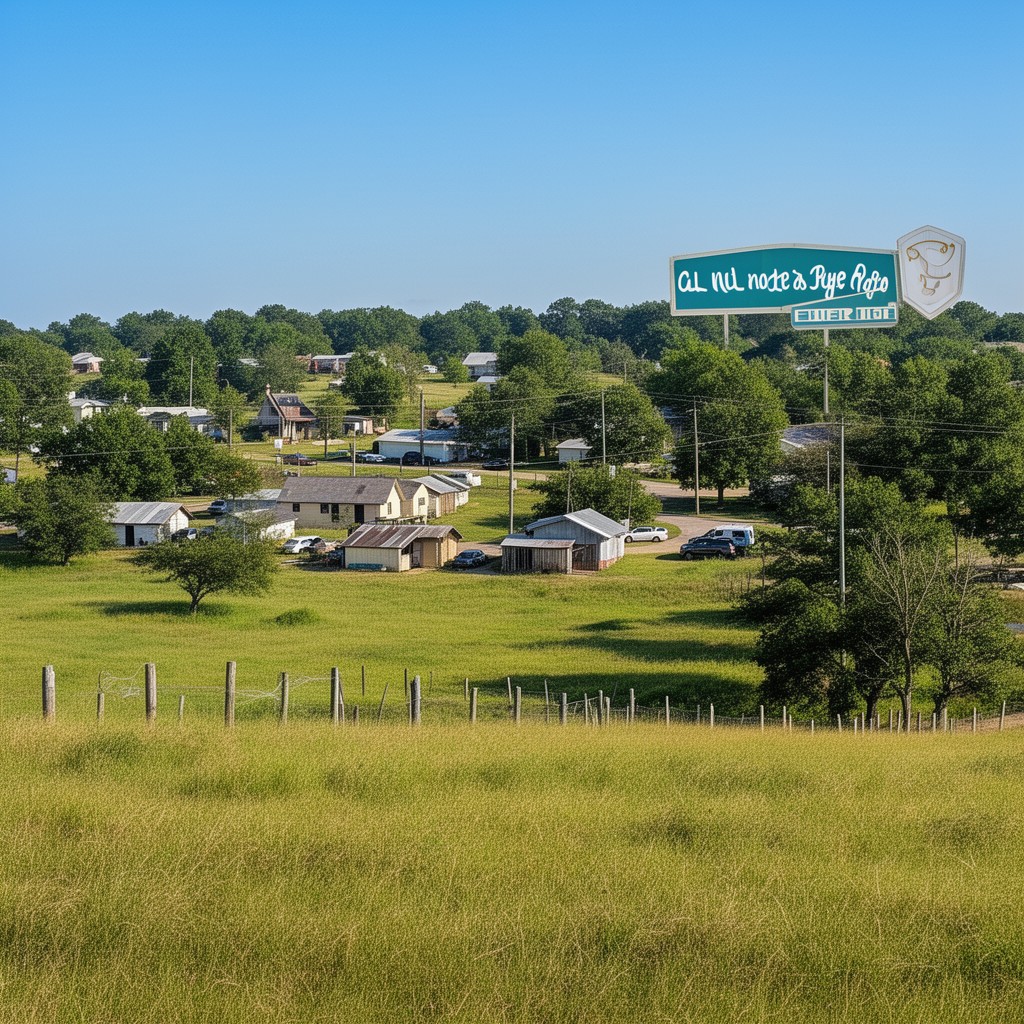 AI-generated illustration of Blue Ridge, Texas