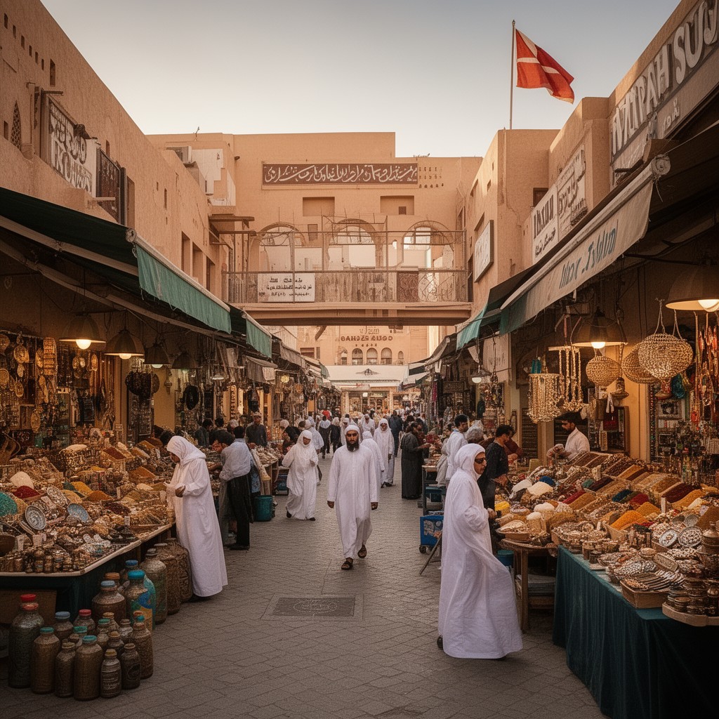 AI-generated illustration of Muttrah Souq
