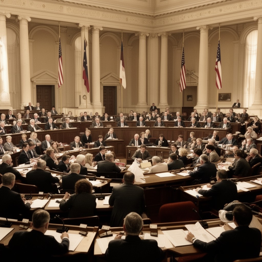 AI-generated illustration of 99th United States Congress