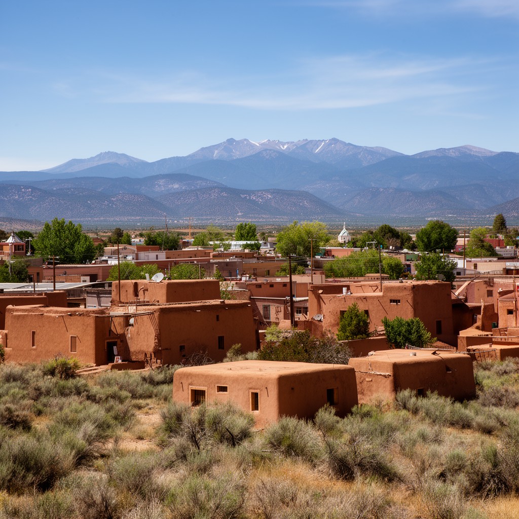 AI-generated illustration of Taos, New Mexico, United States