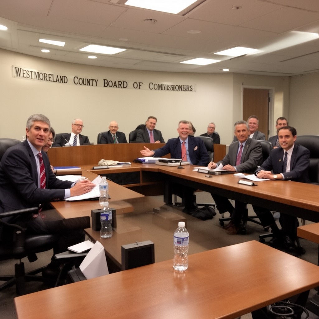 AI-generated illustration of Westmoreland County Board of Commissioners