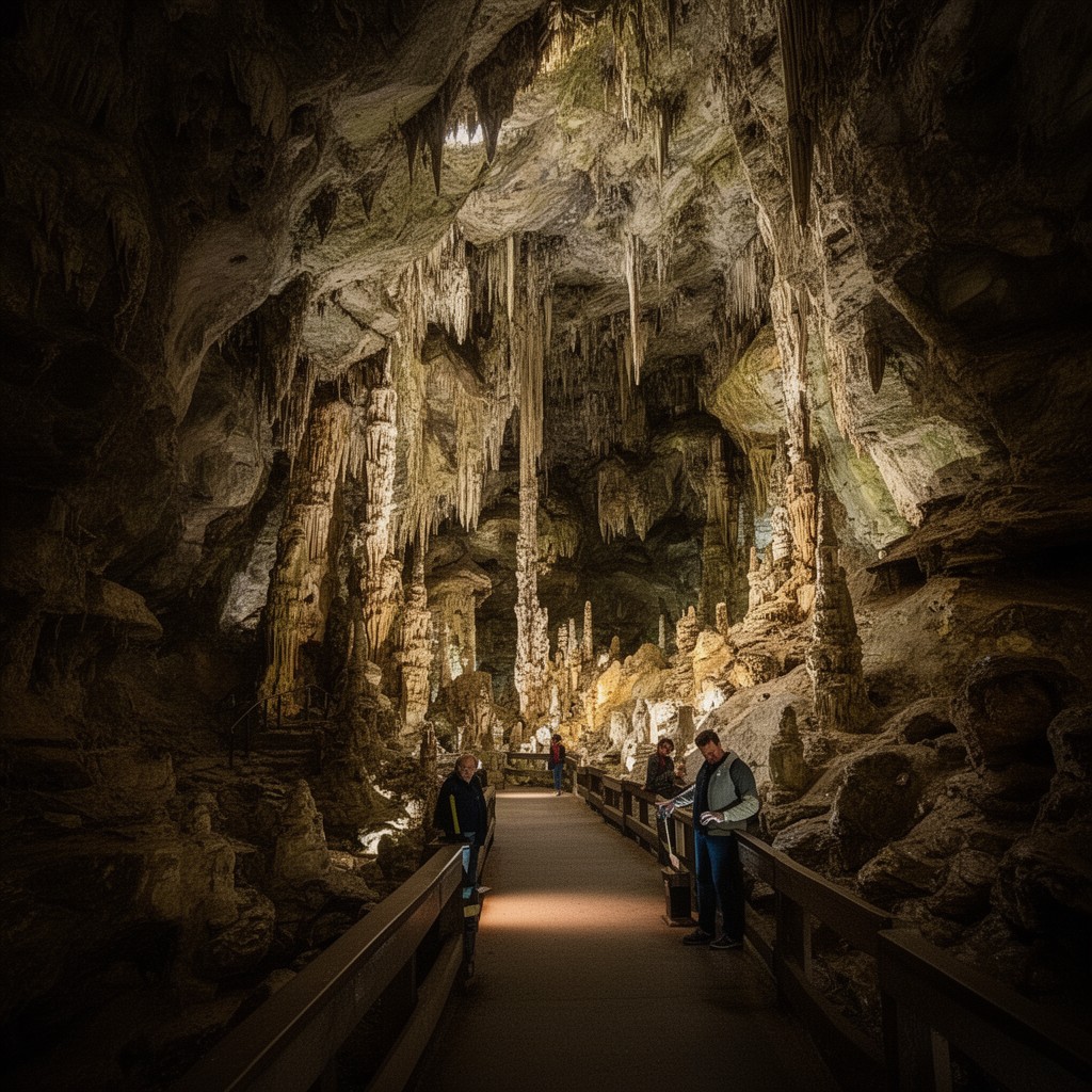AI-generated illustration of Skyline Caverns