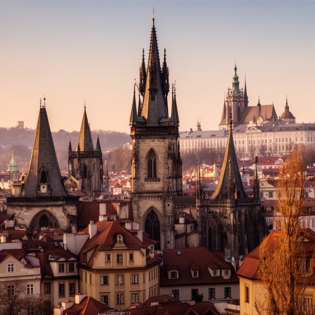 AI-generated illustration of City of a Hundred Spires