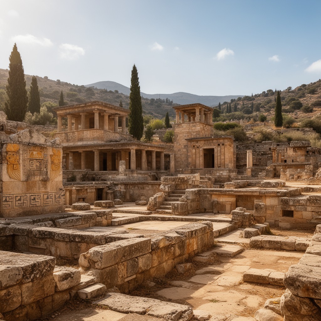 AI-generated illustration of Phaistos