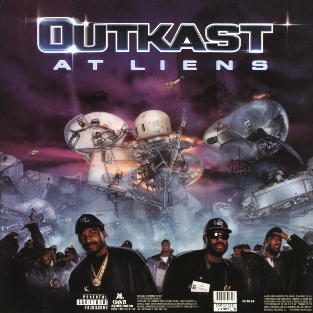 AI-generated illustration of Outkast – ATLiens