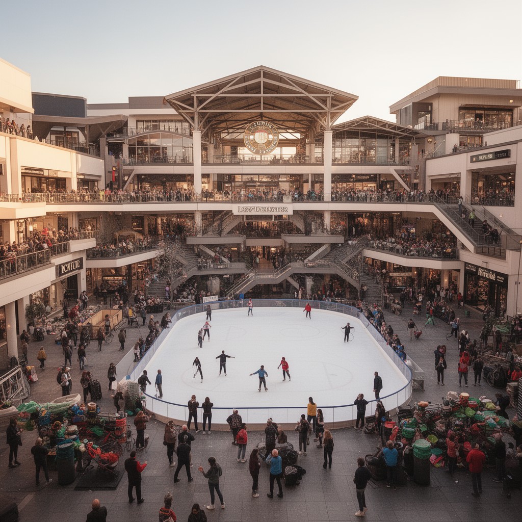 AI-generated illustration of Lloyd Center shopping mall