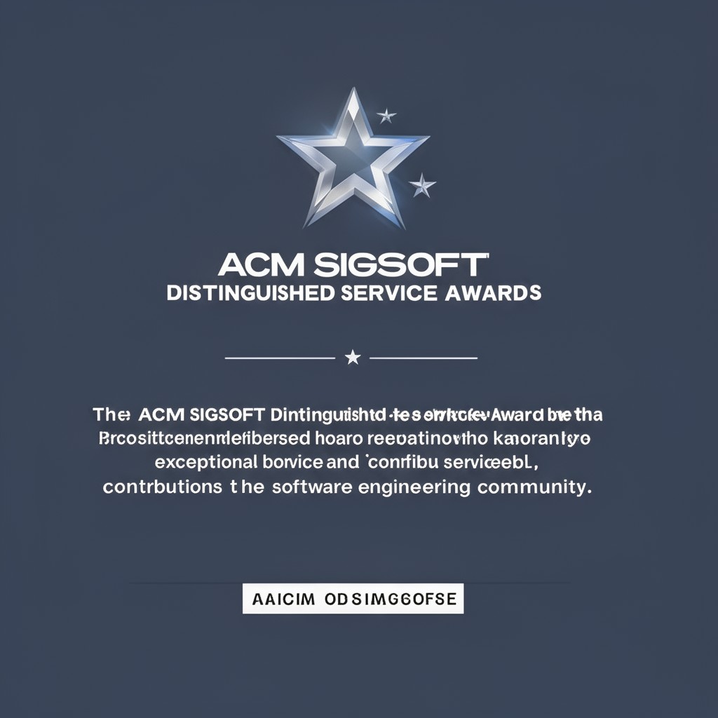 AI-generated illustration of ACM SIGSOFT Distinguished Service Award