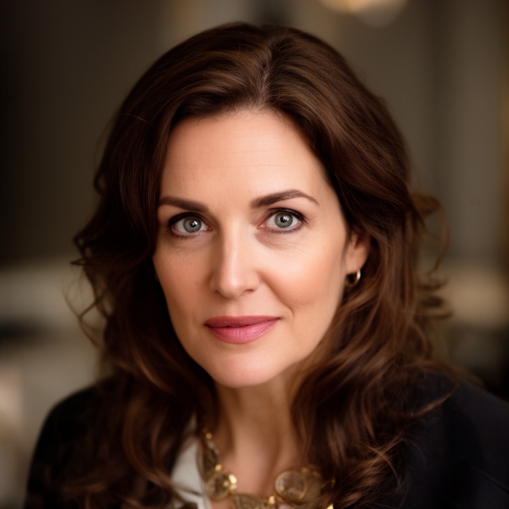 AI-generated illustration of Ayelet Zurer