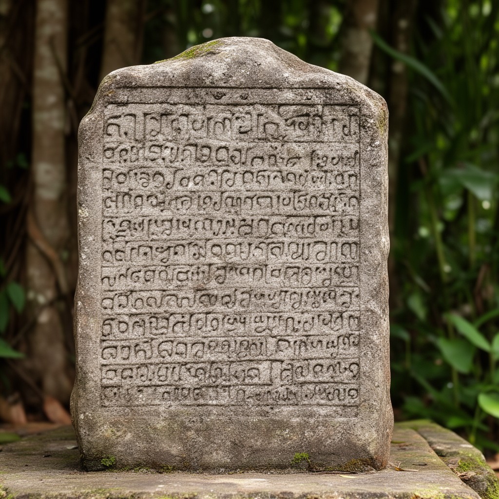 AI-generated illustration of Telang inscription
