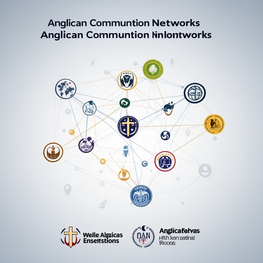 AI-generated illustration of Anglican Communion networks
