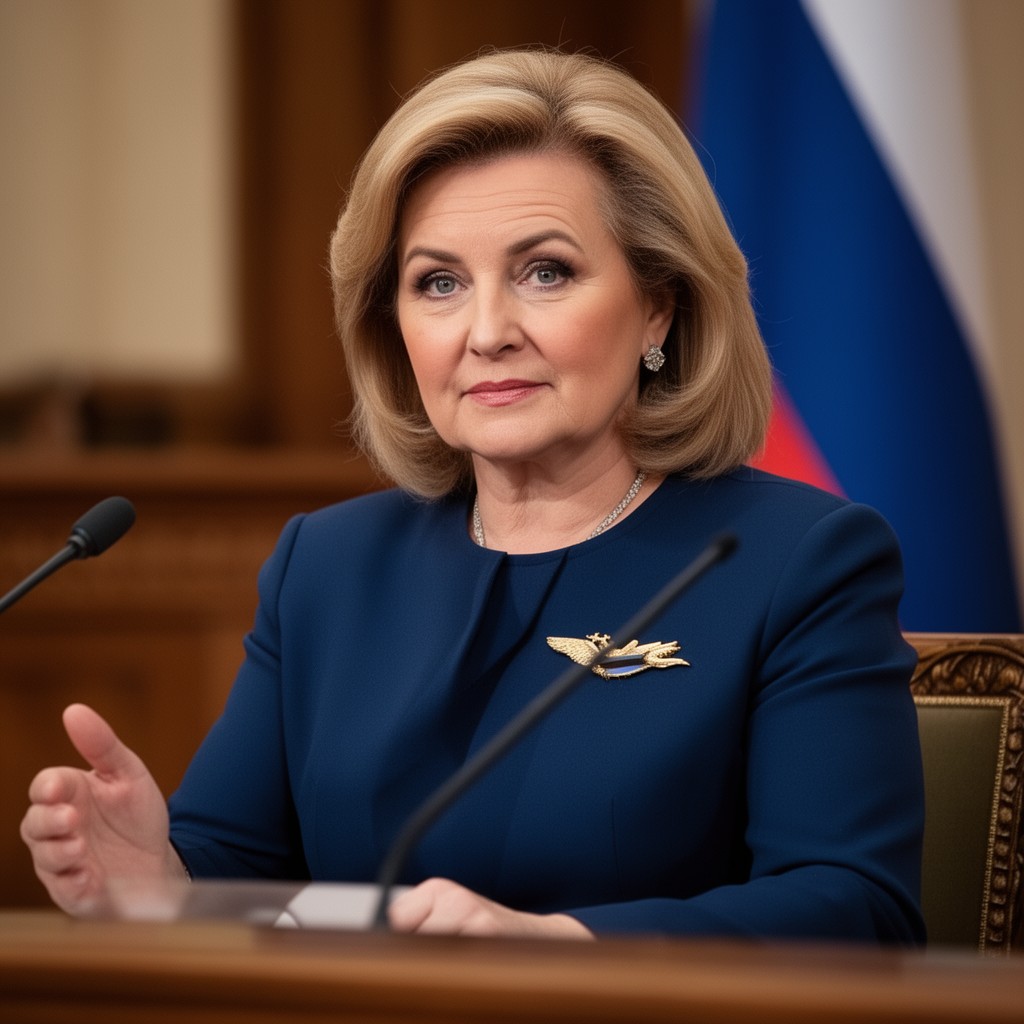 AI-generated illustration of Valentina Matviyenko