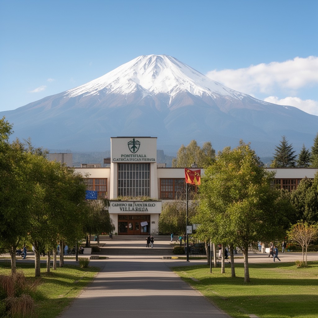 AI-generated illustration of Villarrica campus