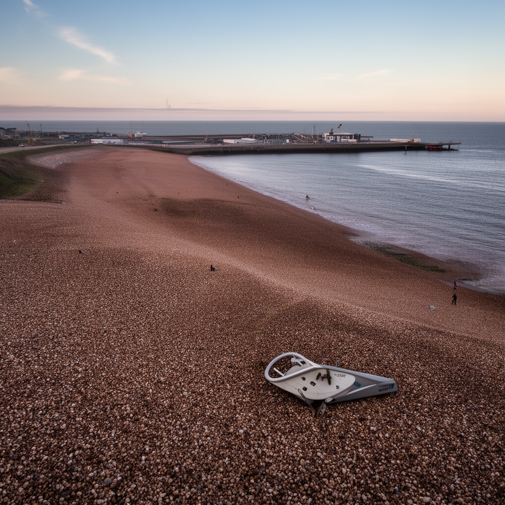 AI-generated illustration of Calshot Spit