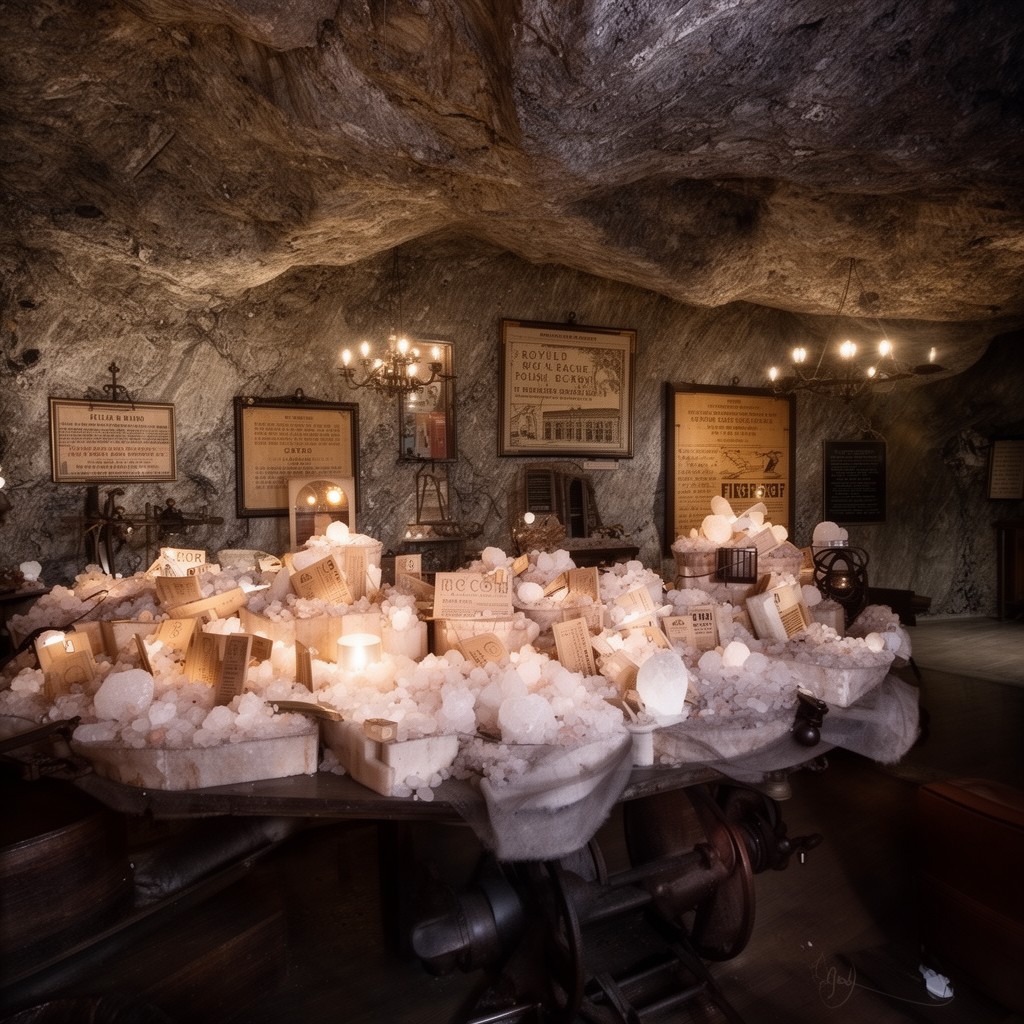 AI-generated illustration of Royal Salt Mines of the Polish Crown (historically)