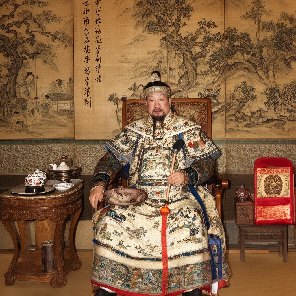 AI-generated illustration of Qianlong Emperor